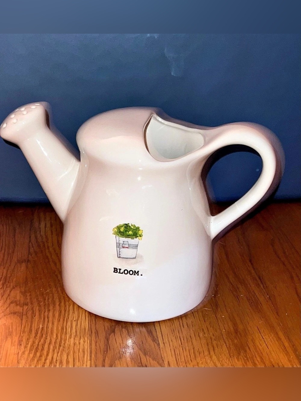 RAE DUNN ARTISAN COLLECTION BLOOM CERAMIC WATERING CAN - NEW